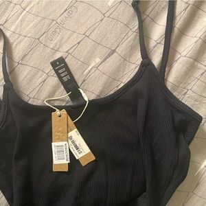 SKIMS LOUNGE BLACK MAXI DRESS